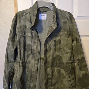 Old Navy Green Camouflage Women's Field Jacket